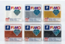 FIMO : Kit de 5 colores metalizados (blanco, oro, plata, rubí, cobre) - Packs Promo pastas Fimo 16522 - 10doigts.fr