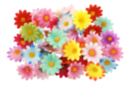 Fabric Flowers - 50 pcs - Decorative Flowers and Leaves - 10doigts.fr