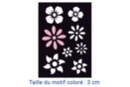Adhesive Stencil 10 x 7 cm - Flowers - Adhesive Stencils 13505 - 10doigts.fr