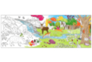 Fresque gigante a colorear : El bosque  - Soportes de Colorear 38000 - 10doigts.fr