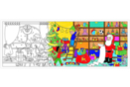 Fresque gigante para colorear “Noël” - Formas y dibujos para colorear 54688 - 10doigts.fr