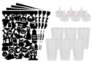 Vasos portavelas para Halloween - 6 piezas - Kits creativos de Halloween 56535 - 10doigts.fr