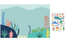 Gomets "Los animales del mar" + decorado - Kits creativos gomets 55718 - 10doigts.fr