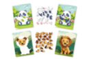 Sticker Board Kit Number A5 Lion and Panda - 2 pcs - Animal and Nature Kits 59726 - 10doigts.fr