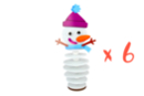 Felt Snowman Kits - 6 Pieces - Felt Kits 46659 - 10doigts.fr