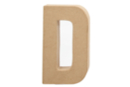 Mache Paper Cardboard Letter: D - Cardboard Letters 27703 - 10doigts.fr