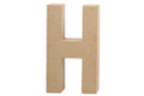 Cardboard Paper Mâché Letter: H - Cardboard Letters 27707 - 10doigts.fr