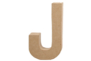 Paper Mâché Letter: J - Cardboard Letters 27709 - 10doigts.fr