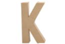 Mache Paper Cardboard Letter: K - Cardboard Letters 27710 - 10doigts.fr