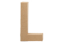 Mache Paper Card Letter: L - Cardboard Letters 27711 - 10doigts.fr