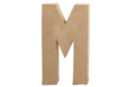 Mache Paper Cardboard Letter: M - Cardboard Letters 27712 - 10doigts.fr