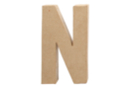 Mache Paper Letter: N - Cardboard Letters 27713 - 10doigts.fr