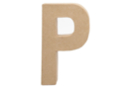 Mache paper cardboard letter: P - Cardboard Letters 27715 - 10doigts.fr