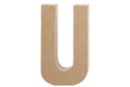 Cardboard Paper Mâché Letter: U - Cardboard Letters 27720 - 10doigts.fr