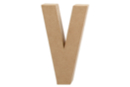 Mache Paper Cardboard Letter: V - Cardboard Letters 27721 - 10doigts.fr