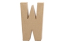 Mache Paper Cardboard Letter: W - Cardboard Letters 27722 - 10doigts.fr