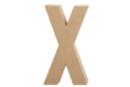 Paper Mâché Letter: X - Cardboard Letters 27723 - 10doigts.fr