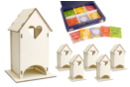 Wooden Tea House - 6 Pieces + GIFT of a Set of 24 Tea Bags - Wooden Objects for the Kitchen 52317 - 10doigts.fr