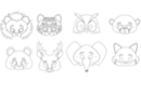Animal Masks - Set of 8 - Creative Masks for Kids 29700 - 10doigts.fr