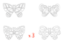 Butterfly Masks - Set of 3 Packs of 4 - Creative Masks for Kids 12845 - 10doigts.fr