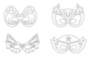 Superhero Masks - Set of 4 - Creative Masks for Kids 12846 - 10doigts.fr