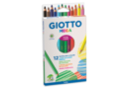Maxi lápices de colores GIOTTO Mega - 12 lápices - Lápices de colores 04431 - 10doigts.fr