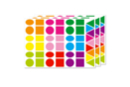 Maxi geometric stickers - 1 set (135 stickers) - Assorted Shapes Stickers 17045 - 10doigts.fr