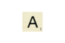 Maxi Scrabble Letter A - Wood Letters 41100 - 10doigts.fr