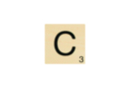 Maxi Scrabble Letter C - Wood Letters 41102 - 10doigts.fr