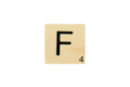 Maxi Scrabble Letter F - Wood Letters 41105 - 10doigts.fr