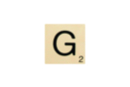 Maxi Scrabble Letter G - Wood Letters 41106 - 10doigts.fr