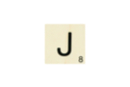 Maxi Scrabble Letter J - Wood Letters 41109 - 10doigts.fr