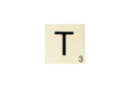 Maxi Scrabble Letter T - Wood Letters 41119 - 10doigts.fr