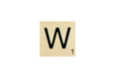 Maxi Scrabble Letter W - Wood Letters 41122 - 10doigts.fr