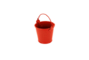 Red Metal Bucket - Metal Supports 12683 - 10doigts.fr