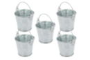 Metal Buckets - 5 Pieces - Metal Supports 11742 - 10doigts.fr
