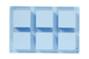 Silicone Mold - 6 Squares - Molds for plaster, soap, concrete ... - 10doigts.fr
