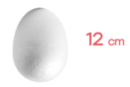 Polystyrene Egg 12 x 9 cm - per unit - Creative Easter Eggs - 10doigts.fr