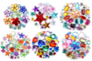 Pack Promo Strass assortidos - 6 sets (1550 strass) - Strass 38352 - 10doigts.fr