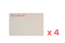 Grey cardboard sheets 30 x 40 cm - 4 pcs - Thick Papers and Cardboards 59468 - 10doigts.fr