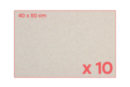 Gray cardboard panels 40 x 50 cm - 10 pcs - Thick Papers and Cardboards 07846 - 10doigts.fr