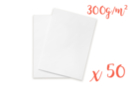 White drawing paper A4 - 300 g - 50 sheets - Reams of Paper 04004 - 10doigts.fr