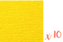 Yellow crepe paper 2 m x 50 cm - Pack of 10 sheets - Crepe Paper 06037 - 10doigts.fr
