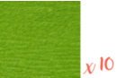 Green crepe paper 2 m x 50 cm - Pack of 10 sheets - Crepe Paper 06035 - 10doigts.fr