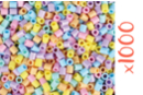 Perlas fusibles pastel - 1000 perlas - Abalorios para planchar 5 mm - 10doigts.fr