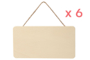 Wooden Door Sign 11 x 21 cm - 6 Pieces - Door Sign - 10doigts.fr