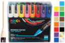 Pack of 16 Posca Markers, Medium Nibs, Assorted Bright Colors - POSCA Markers - 10doigts.fr