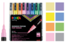 8 POSCA pastel markers fine tips (0.9 to 1.3 mm) - POSCA Markers - 10doigts.fr
