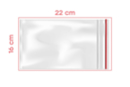 Zip Pouches 16 x 22 cm - 100 pieces - Transparent Plastic 04251 - 10doigts.fr