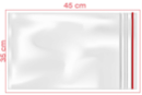 Zipper Bags 35 x 45 cm - 100 pieces - Transparent Plastic 04242 - 10doigts.fr